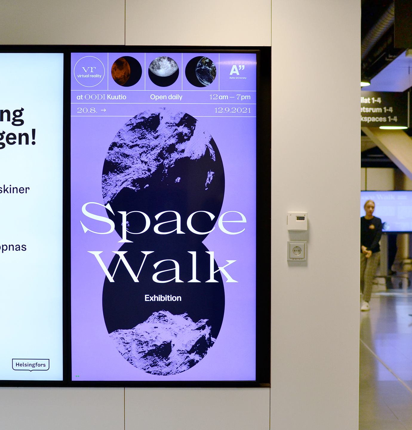 Space Walk Exhibition, OODI Kuutio